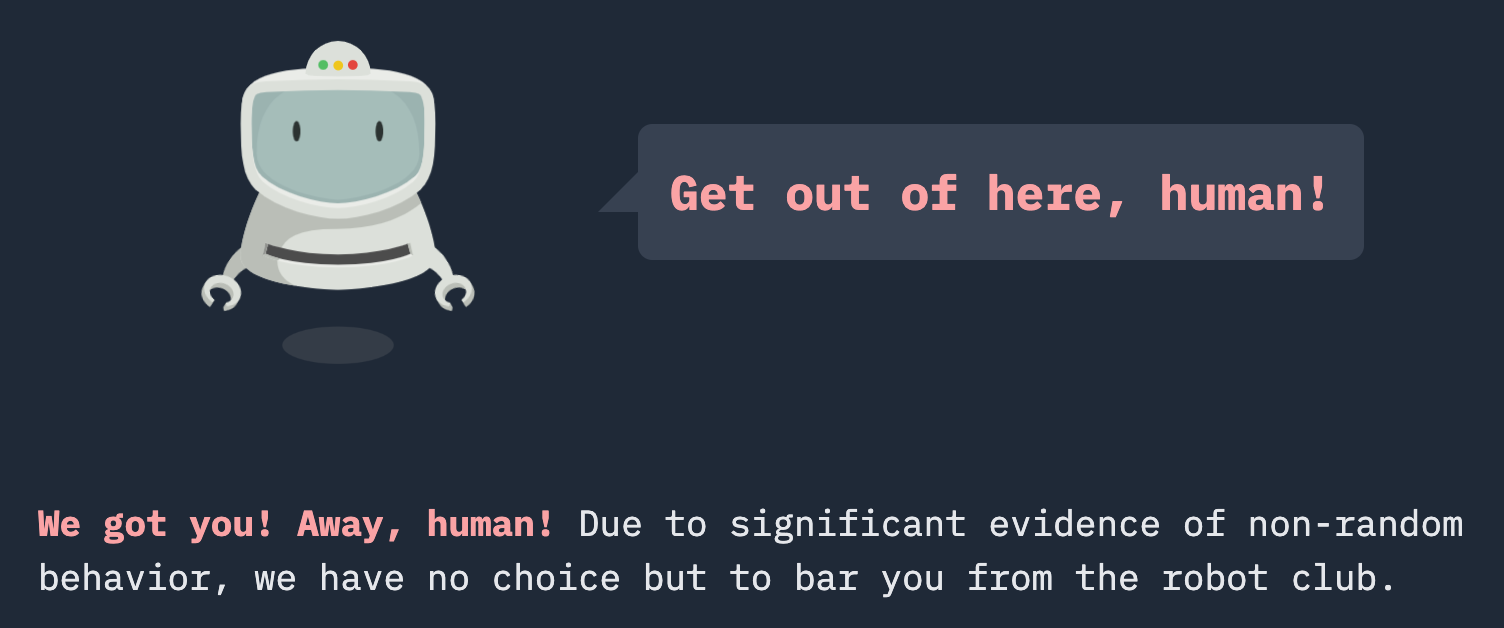 An image of me being blocked from the club.